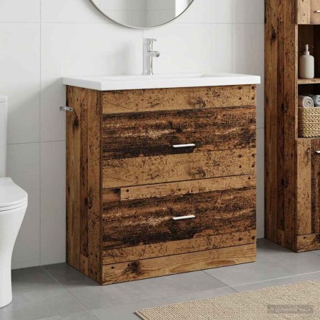 Ensemble de mobilier de salle de bain Bois ancien 621308621308