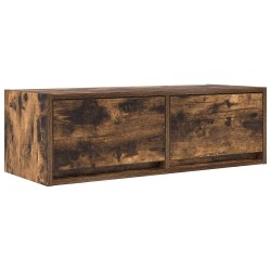 Meuble TV chêne fumé 80x31x25,5 cm bois d'ingénierie 621311621311