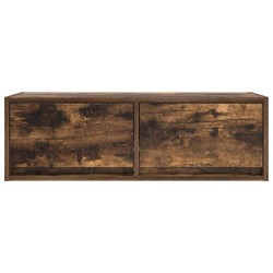 Meuble TV chêne fumé 80x31x25,5 cm bois d'ingénierie 621311621311