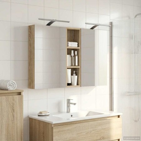 Ensemble de Meubles de Salle de Bain 3 pcs 100 x 10,5 x 60,5 cm 621312621312