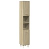 Armoire de salle de bain chêne sonoma 30,5x30x179 cm 621314621314