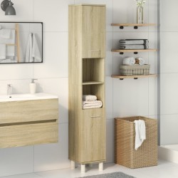 Armoire de salle de bain chêne sonoma 30,5x30x179 cm 621314621314