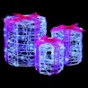 Décoration de boîte cadeau 3 pcs Bleu 20 x 20 x 21 cm Acrylique 621324621324