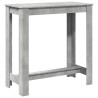 Table de bar gris béton 102x50x103,5 cm bois d'ingénierie 621329621329
