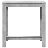 Table de bar gris béton 102x50x103,5 cm bois d'ingénierie 621329621329