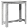 Table de bar gris béton 102x50x103,5 cm bois d'ingénierie 621329621329