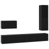 Ensemble meuble TV 4 pcs Chêne noir Bois d'ingénierie 621330621330
