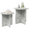Ensemble de tables d'appoint 2 pcs Gris béton Bois d’ingénierie 621332621332