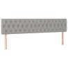 Têtes de lit Gris clair 200x7x78/88 cm Tissu 621333621333