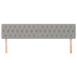 Têtes de lit Gris clair 200x7x78/88 cm Tissu 621333621333