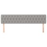Têtes de lit Gris clair 200x7x78/88 cm Tissu 621333621333