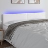 Tête de lit à LED Blanc 180x5x78/88 cm Similicuir 621334621334