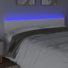 Tête de lit à LED Blanc 180x5x78/88 cm Similicuir 621334621334