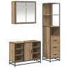 Ensemble de mobilier de salle de bain 3 pc Chêne artisanal 621335621335