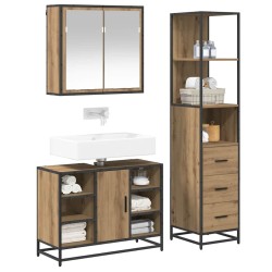 Ensemble de mobilier de salle de bain 3 pc Chêne artisanal 621335621335