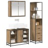Ensemble de mobilier de salle de bain 3 pc Chêne artisanal 621335621335