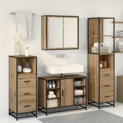 Ensemble de mobilier de salle de bain 3 pc Chêne artisanal 621335621335