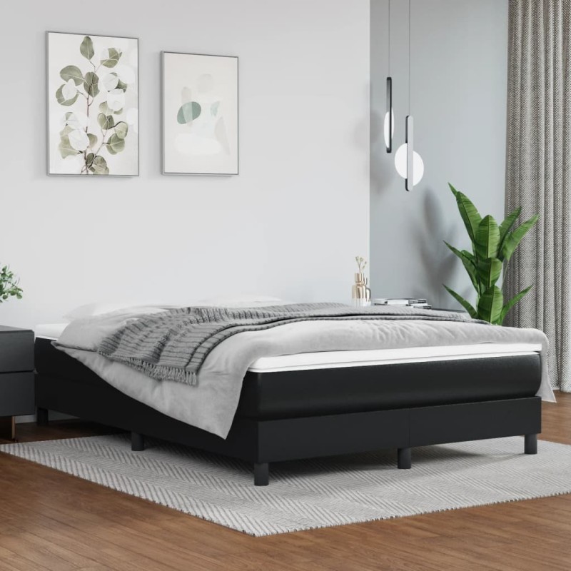 Matelas de lit à ressorts ensachés fermeté moyenne 137x190x20 cm similicuir 621336621336