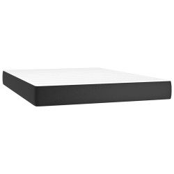 Matelas de lit à ressorts ensachés fermeté moyenne 137x190x20 cm similicuir 621336621336