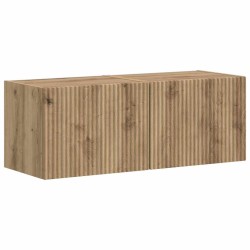 Meuble TV mural 2 pcs Chêne artisan Bois d'ingénierie 621339621339