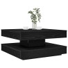 Table basse rotative à 360 degrés noir 70x70x34,5 cm 621341621341