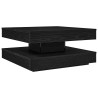 Table basse rotative à 360 degrés noir 70x70x34,5 cm 621341621341