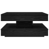 Table basse rotative à 360 degrés noir 70x70x34,5 cm 621341621341