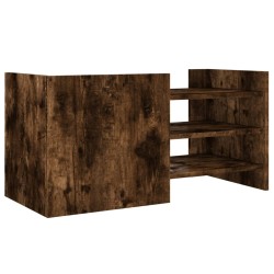 Meuble TV chêne fumé 80x35x40 cm bois d'ingénierie 621342621342