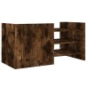 Meuble TV chêne fumé 80x35x40 cm bois d'ingénierie 621342621342