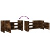 Meuble TV chêne fumé 80x35x40 cm bois d'ingénierie 621342621342