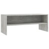 Meuble TV Gris béton 100x40x40 cm Bois d’ingénierie 621347621347