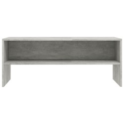 Meuble TV Gris béton 100x40x40 cm Bois d’ingénierie 621347621347