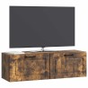 Meuble TV mural Chêne fumé 98 x 31 x 30 cm Bois d'ingénierie 621352621352