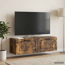 Meuble TV mural Chêne fumé 98 x 31 x 30 cm Bois d'ingénierie 621352621352