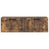 Meuble TV mural Chêne fumé 98 x 31 x 30 cm Bois d'ingénierie 621352621352