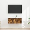 Meuble TV mural 2 pcs Chêne fumé 39 x 31 x 29,5 cm 621353621353