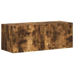 Meuble TV mural 2 pcs Chêne fumé 39 x 31 x 29,5 cm 621353621353