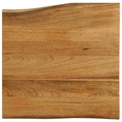 Dessus de table 80x80x3,8 cm bord vivant bois massif manguier 621354621354