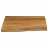 Dessus de table 80x80x3,8 cm bord vivant bois massif manguier 621354621354