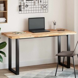 Dessus de table rectangulaire 140x60x4 cm bois massif d'acacia 621355621355