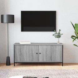 Meuble TV avec portes sonoma gris 102x35x45cm bois d'ingénierie 621360621360