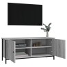Meuble TV avec portes sonoma gris 102x35x45cm bois d'ingénierie 621360621360