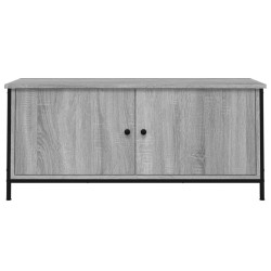 Meuble TV avec portes sonoma gris 102x35x45cm bois d'ingénierie 621360621360