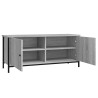 Meuble TV avec portes sonoma gris 102x35x45cm bois d'ingénierie 621360621360