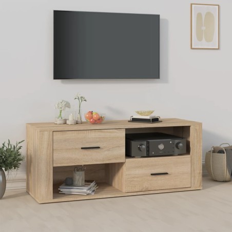 Meuble TV Chêne sonoma 100x35x40 cm Bois d'ingénierie 621362621362