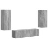 Ensemble meuble TV 2 pcs Gris Sonoma Bois d'ingénierie 621364621364