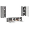 Ensemble meuble TV 2 pcs Gris Sonoma Bois d'ingénierie 621364621364
