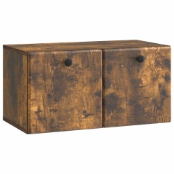 Meuble TV mural 59,5 x 31 x 30 cm Chêne fumé Bois d'ingénierie 621365621365