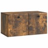 Meuble TV mural 59,5 x 31 x 30 cm Chêne fumé Bois d'ingénierie 621365621365