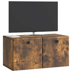 Meuble TV mural 59,5 x 31 x 30 cm Chêne fumé Bois d'ingénierie 621365621365